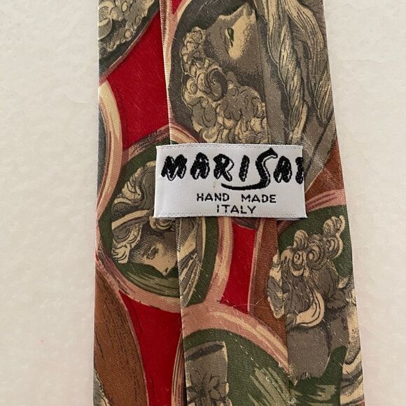 Vintage Marisap 100% Silk 3” Wide Necktie Ancient Romans - Picture 5 of 11